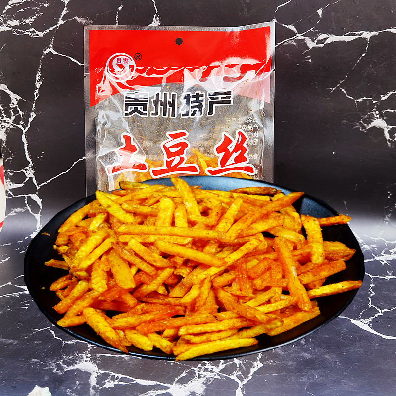 贵云贵州特产麻辣土豆丝洋芋丝土豆条薯条网红推荐零食小吃130克